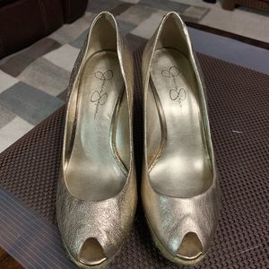 Gold heels